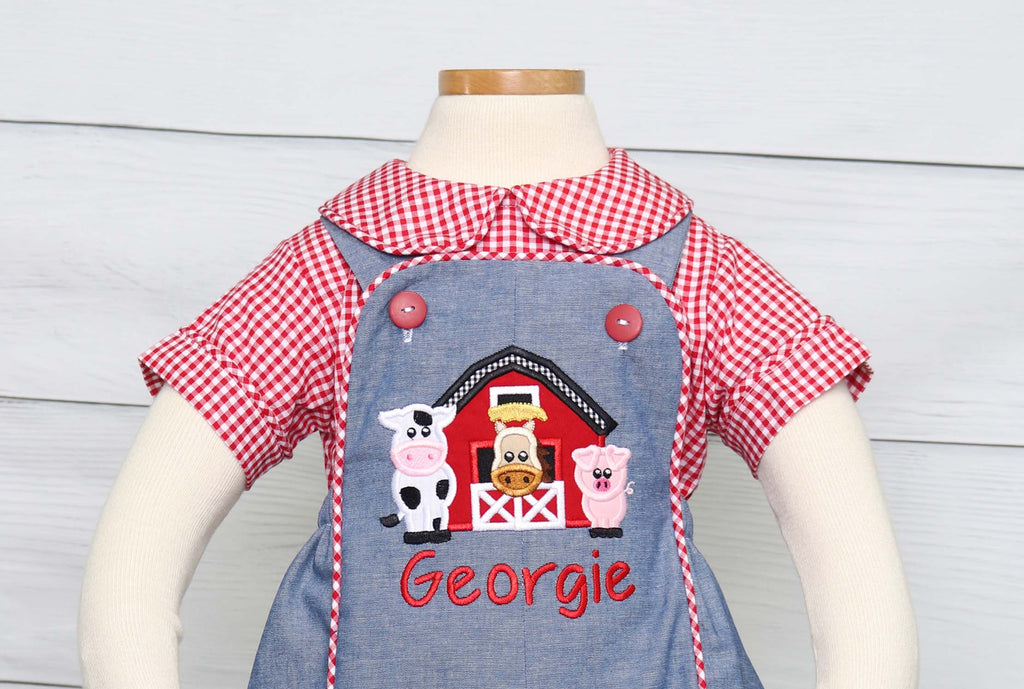 Farm Themed Birthday Party, Toddler Farm Outfitt, Zuli Kids 295192