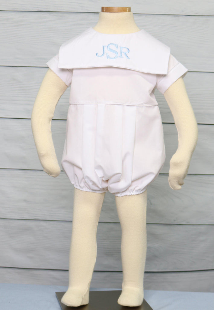 Baby boy bubble romper