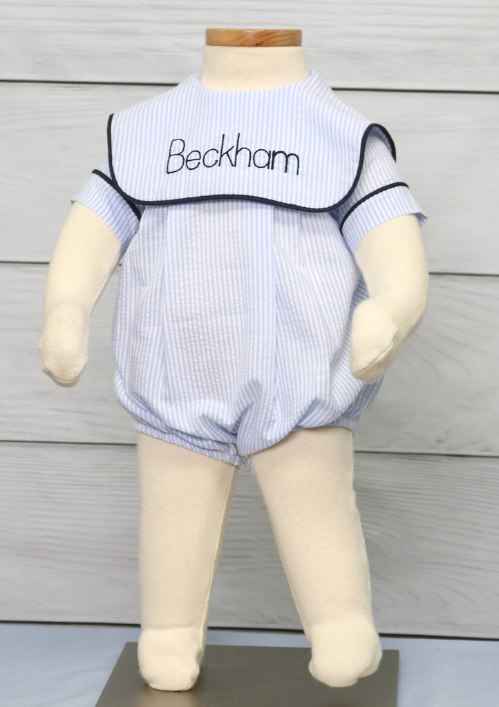 Baby Boy Bubble Romper, Personalized Baby Boy Gifts, Zuli Kids 293424