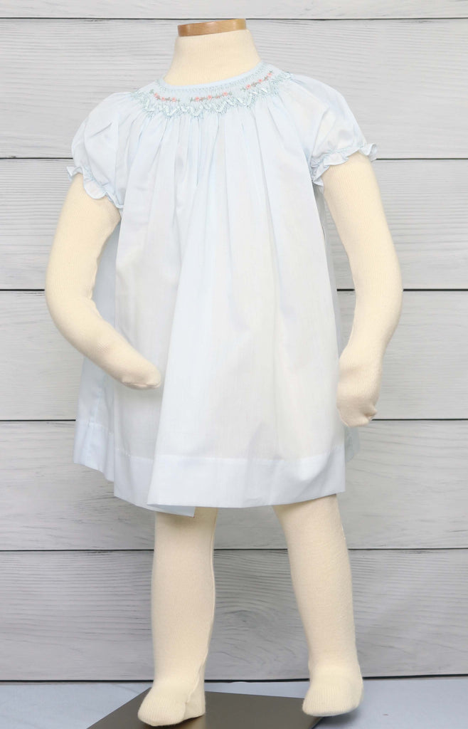 Smocked baby girl dress