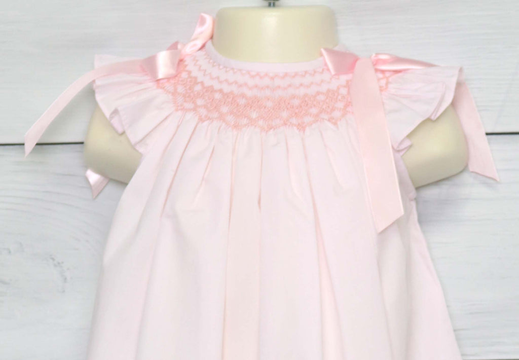 smocked baby dress