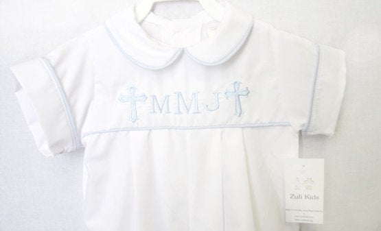 Modern boy christening outfit