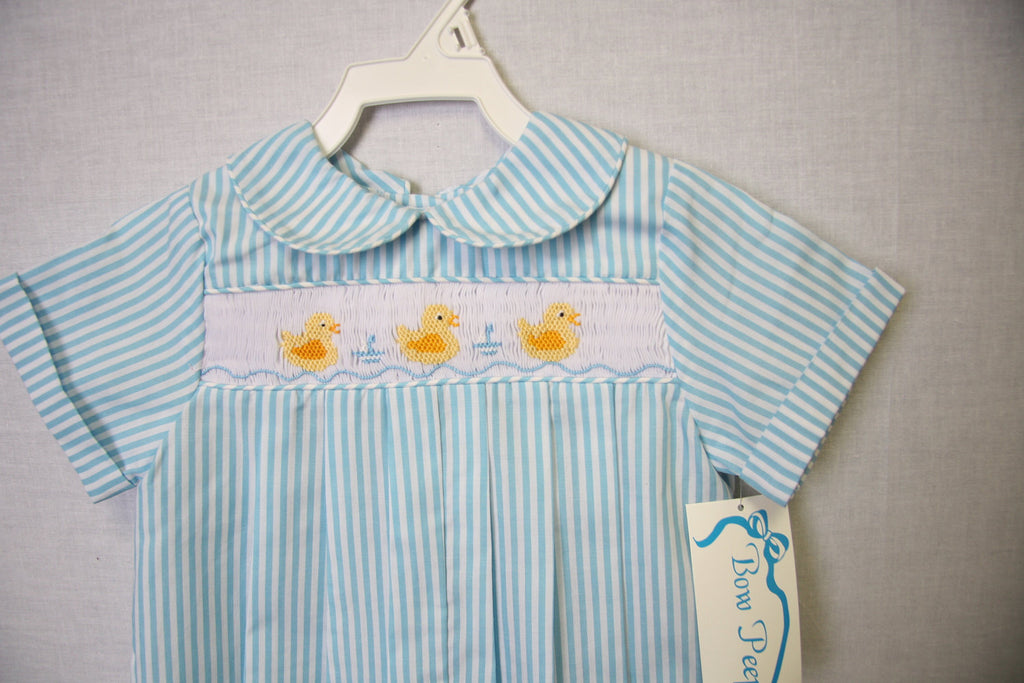 Baby boy bubble romper