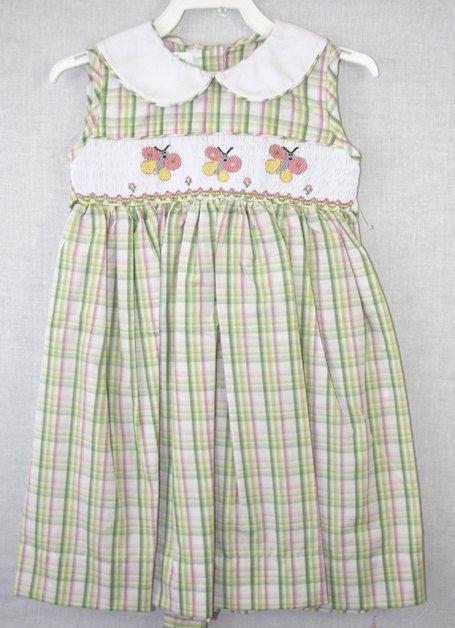 Girls smocked dresses