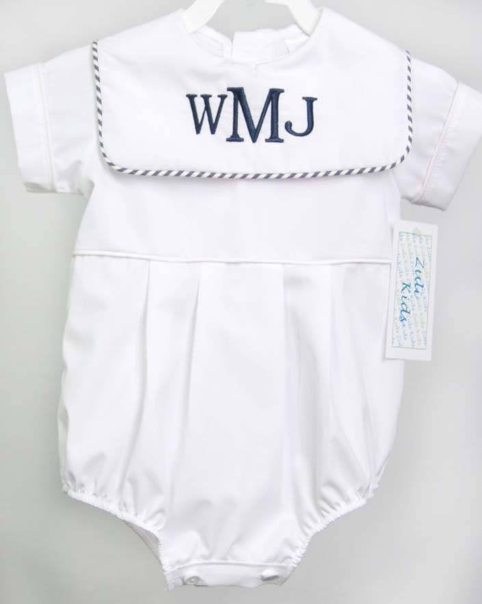 baby boy bubble romper