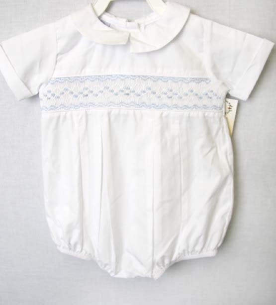 Baby boy bubble romper