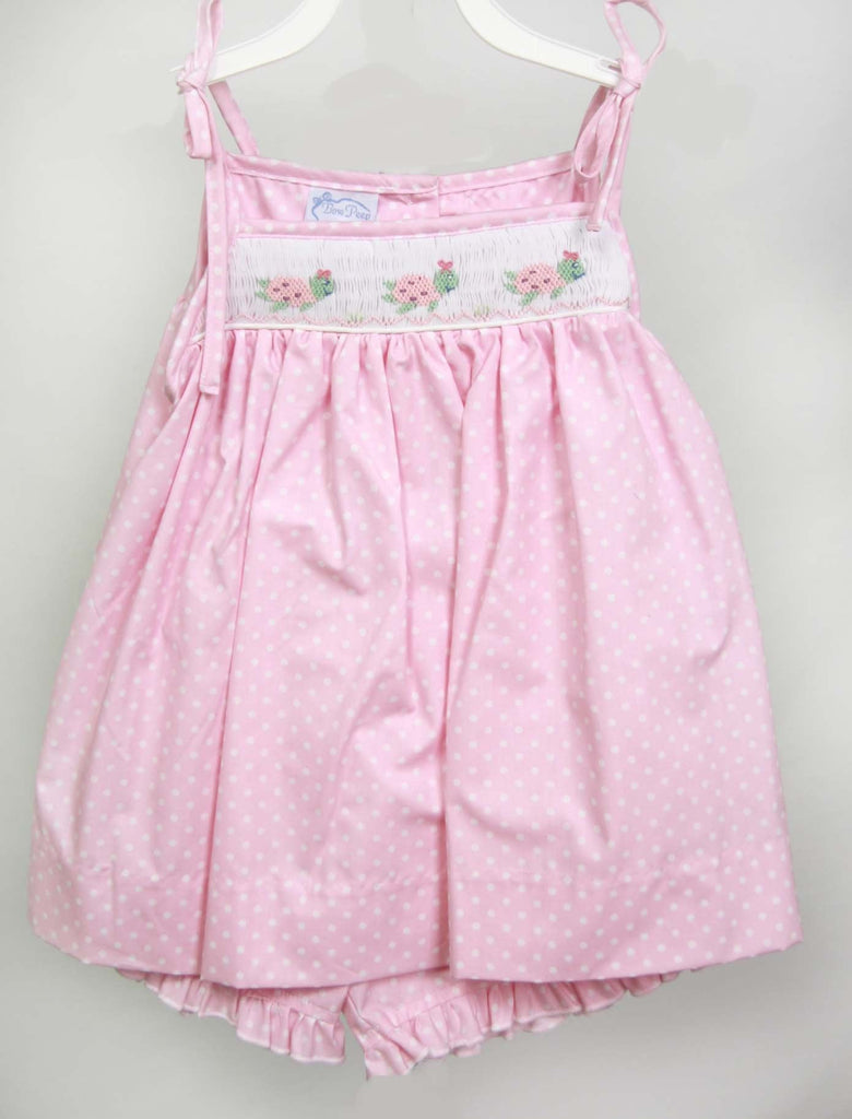 Smocked Outfits,  Girls Ruffle Shorts, Little Girl Short Sets 412776 - DD168