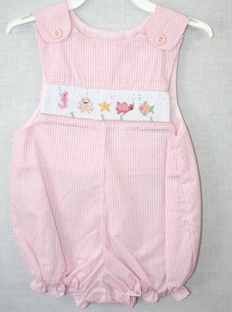 Smocked baby girl clothes