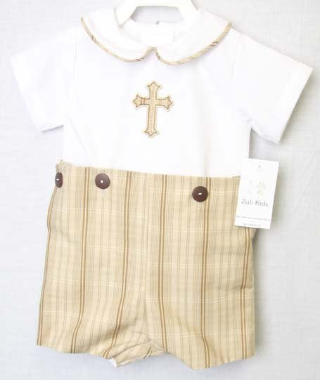 Baby boy baptism outfit