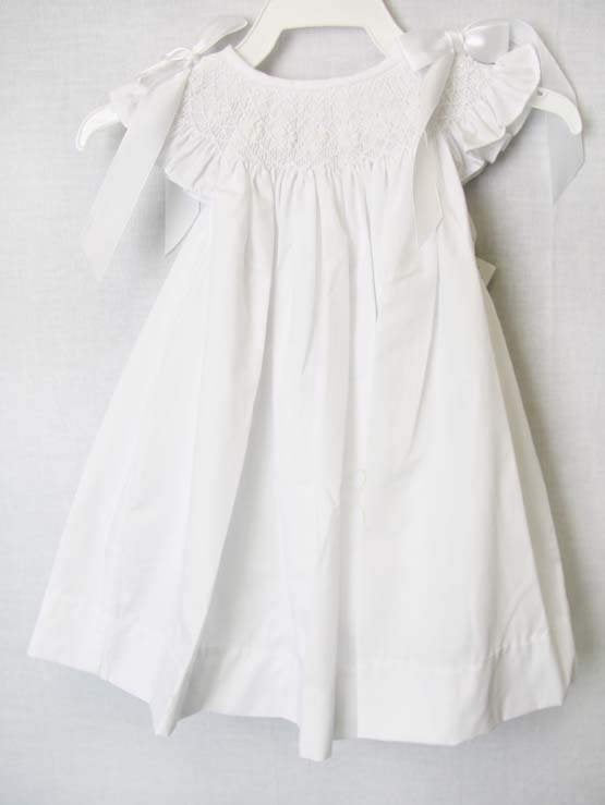 Baby Girl Baptism Dress, Infant Girl Christening Dress, Baby Girl White Dress, 412598 -CC081