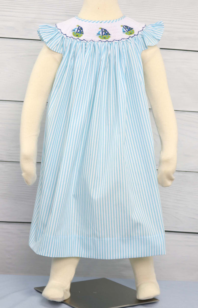 Smocked Dresses, Sailboat Dress