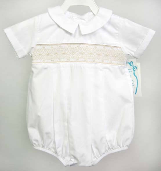 baby boy bubble romper