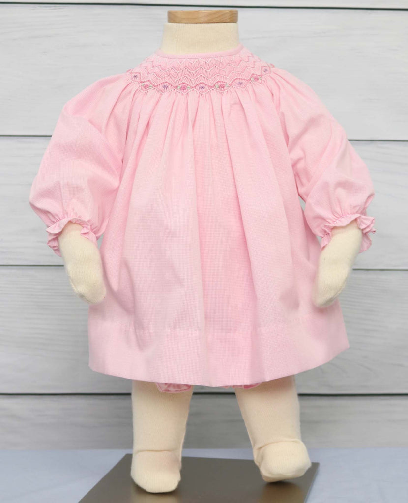 Baby girl smocked Easter dress