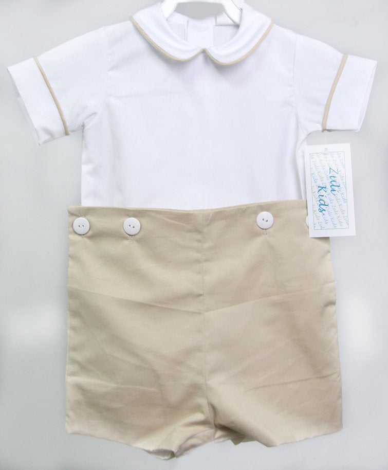 Baby boy baptism outfit