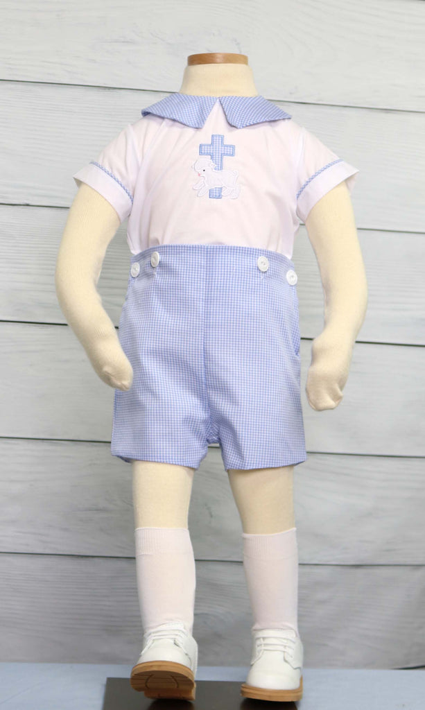 Infant boy baptism outfit