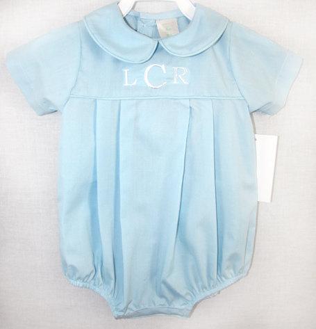 Baby boy bubble romper