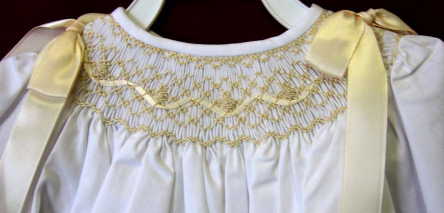 Long sleeve christening dress